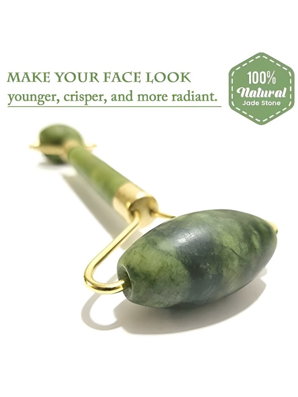 100% Natural Jade Face Roller/Anti Aging Massager